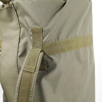Універсальна сумка-баул тактична 120 літрів, військовий водовідштовхувальний баул із щільної тактичної тканини Kiborg Олива