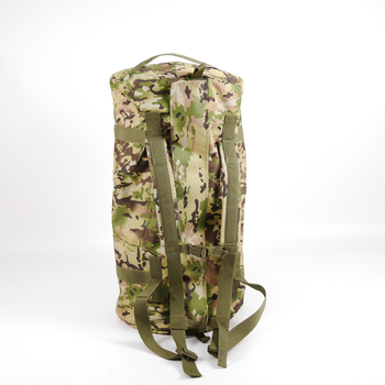 Универсальная сумка-баул тактическая 120 литров, военный водоотталкивающий баул из плотной тактической ткани Kiborg Мультикам