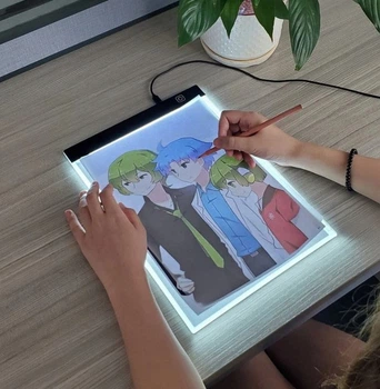 Световой планшет с LED-подсветкой графический планшет Maaleo для рисования и копирования А4 формата Белый