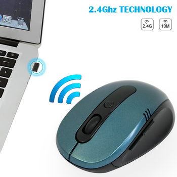 Мышка беспроводная 2.4Ghz "Wireless mouse G-108" Темно-синяя, компьютерная мышь (1009881-Other-2)