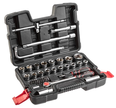 Набор инструментов Top Tools,Набор торцевых головок 1/2",1/4",47шт