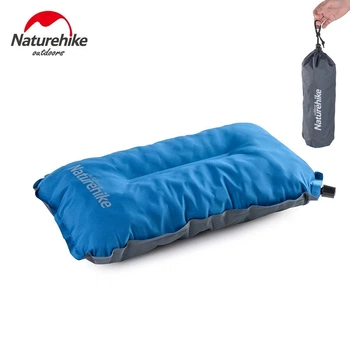 Самонадувна подушка Naturehike Sponge automatic Inflatable Pillow NH17A001-L Light Blue