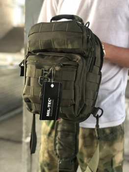 Тактический Рюкзак однолямочный MIL-TEC® One Strap Assault 10л Olive