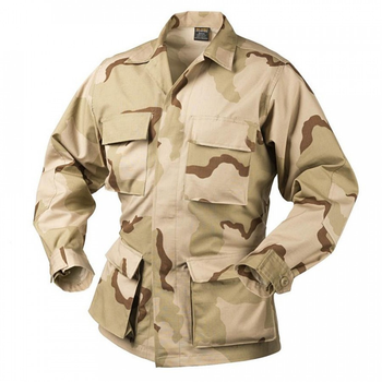 Китель (Хлопок, Рипстоп) BDU - Cotton Ripstop Helikon-Tex US Desert XL/Regular Тактический мужской