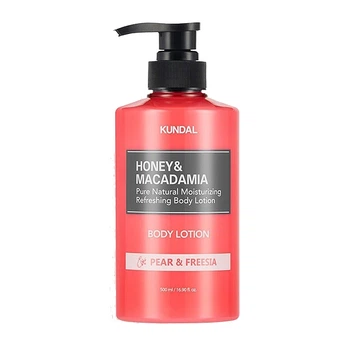 Питательный ароматический лосьон Kundal для тела Honey & Macadamia Body Lotion Pear & Freesia 500 мл 8809693255894