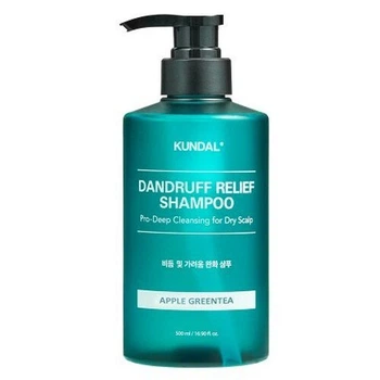 Шампунь Kundal для сухой кожи головы Dandruff Relief Shampoo Apple Green Tea 500 мл 8809809426958