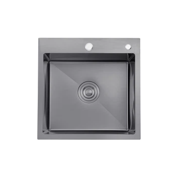 Кухонна мийка Kroner KRP Schwarze - 5050HM PVD (3,0/1,0 мм) CV022793