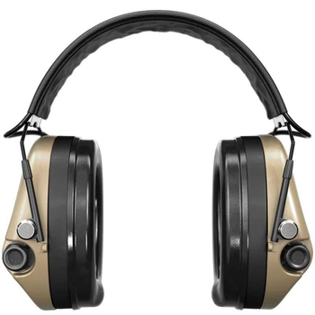 Професійні активні тактичні навушники Sordin Supreme MIL AUX SFA Slim HB PVC Койот 74508-05-S