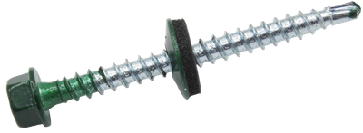 Саморез 4,8х50 для кровли RAL6005 М Steelfix 15 шт (059062)