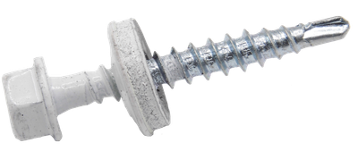 Саморез 4,8х35 для кровли RAL9003 М Steelfix 20 шт (010139)