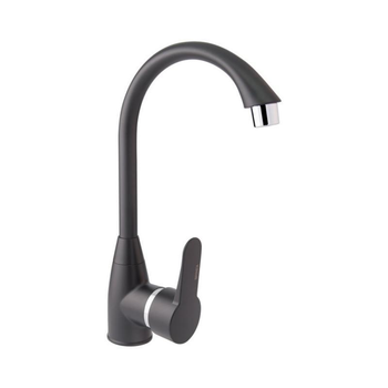 Смеситель кухонный поворотный Brinex BLACK пластиковый без подводки 35B 007 чёрный