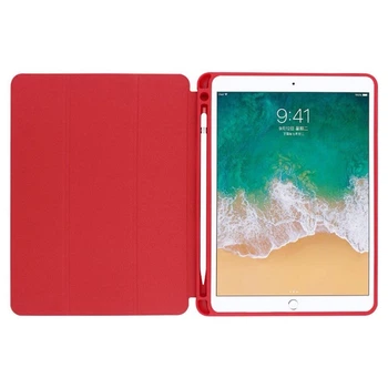 Чехол для iPad 10.2 (2019/20/21)/Air 10.5 с креплением для стилуса Apple Pencil red