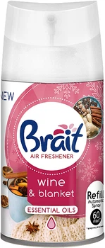 Освежитель воздуха Brait Wine & Blanket автоматический сменный баллон 250 мл