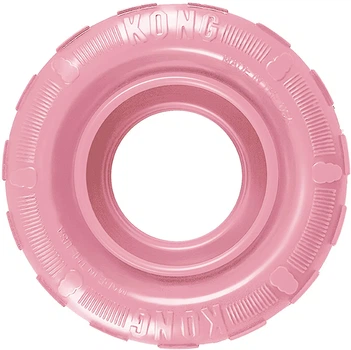 Жувальне колесо для цуценят KONG Puppy Tires M/L pink
