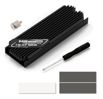 Радиатор охлаждения для M.2 NVMe SSD 2280 Rocketek Black