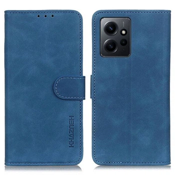 Чехол-книжка с застежкой KHAZNEH Retro Wallet для Xiaomi Redmi Note 12 - Blue