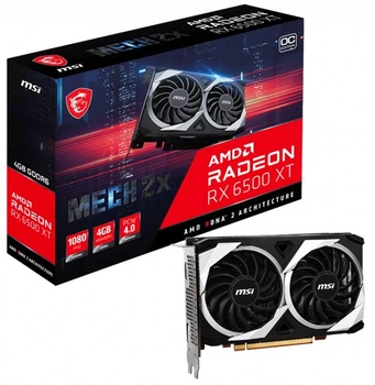 Відеокарта MSI Radeon RX 6500 XT MECH 2X OC (RX 6500 XT MECH 2X 4G OC)