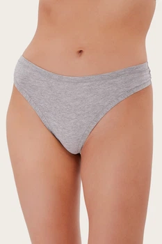Трусики бразилиана Si e Lei 5(XL) Серый (Grigio melange) (74596)