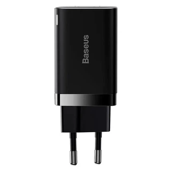 Блочок Baseus CCSUPP-E Super Si Pro Quick Charger 30W оснащений роз'ємом 1USB-A/1Type-C для швидкого заряджання PD 3.0, QC 3.0, Black