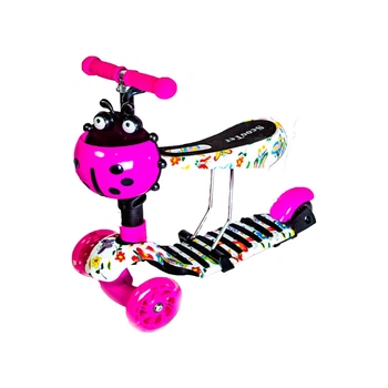 Самокат детский Scooter "Букашка" 5 в 1 сиденье Butterfly (2T1005)