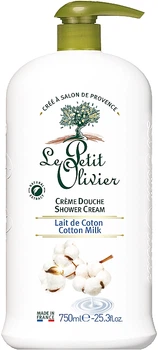 Крем для душа "Хлопок Молоко" - Le Petit Olivier Extra Gentle Shower Creams 750ml (345675-35485)