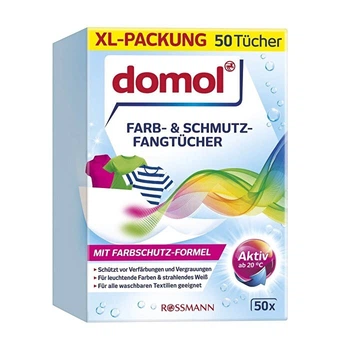 Салфетки для стирки Domol ловушки цвета и грази 50 шт