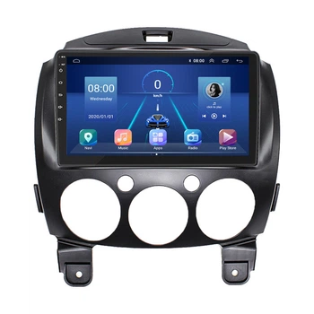Штатная магнитола 9" Lesko для Mazda 2 II (DE) 2007-2010 Top 4/32 4G WiFI GPS Мазда