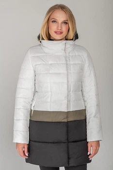 Пальто Miorichi Томі 44 Білий з хакі (01121-wk-white44)