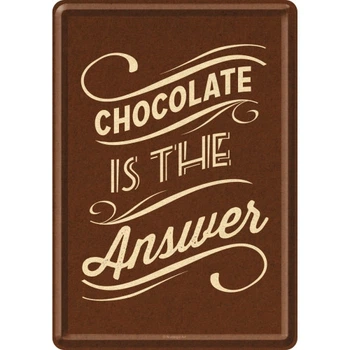 Открытка "Chocolate is the Answer" Nostalgic Art (10247) 4007462