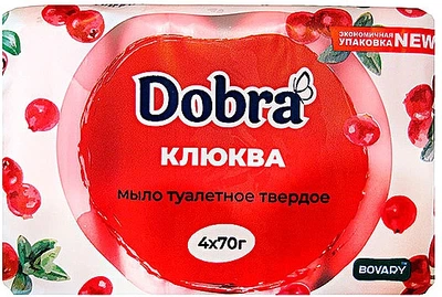 Туалетне мило "Журавлина" Dobra 4x70g (895562-857292-2)