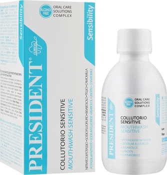 Ополіскувач для ротової порожнини PresiDENT Clinical Sensitive Sensibility 200ml (250 мл) (747775-960268-2)