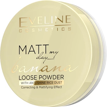 Рассыпчатая банановая пудра для лица Eveline Cosmetics Matt My Day Banana Loose Powder 6g (6 г) (841524-765537-2)