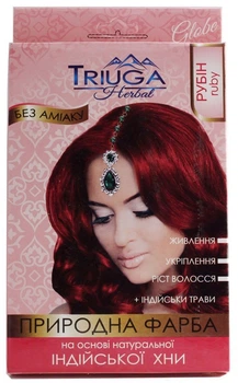 Природна фарба на основі індійської хни Triuga Herbal Рубін (746153-672828-2)