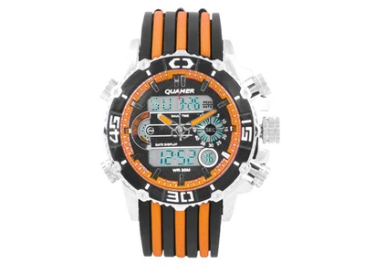 Часы Quamer 1320 наручные Оранжевый (1007-837-01)