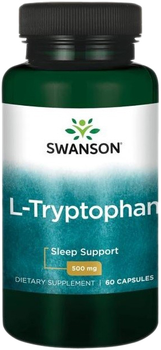 Aminokwas Swanson L-Tryptofan 500 mg 60 kapsułek (SW1502)
