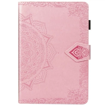 Кожаный чехол Art Case с визитницей для Samsung Galaxy Tab S7 Розовый Без бренда
