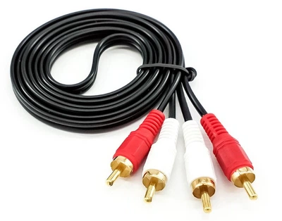Аудио + видео кабель тюльпаны 2 x RCA AV 1.5 м (546684916) Черный