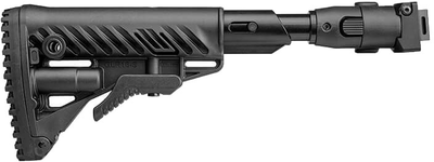 Приклад складной Fab Defense M4 с амортизатором для AK 47 полимер Черный (M4AKPSB)