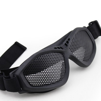 Защитные очки-сетка V3 BLACK большие перфорации (для Airsoft, Страйкбол)
