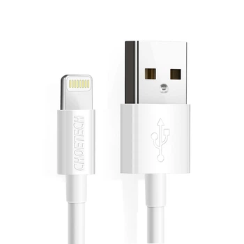 Кабель Choetech USB-A - Lightning сертифицированный MFI 1,8 м белый (IP0027-WH)