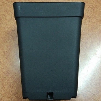 Горшок квадратный Классик 15*20 (3,5 л) черный Don-Kwiat 26577