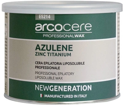 Воск в банке для депиляции Arcocere New Generation Zink Titanium Azulene 400 мл (8024908052147)