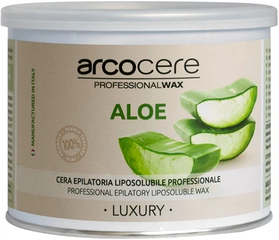 Воск в банке для депиляции Arcocere Super Nacre Aloe 400 мл (8024908052307)