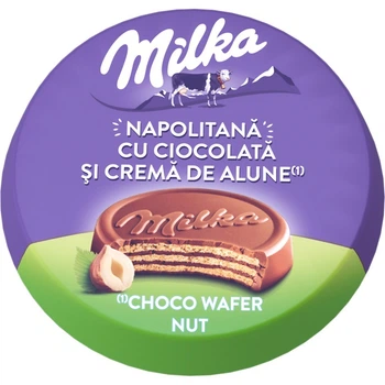 Упаковка вафель з шоколадно-горіховим кремом Milka Choco Wafer NUT 30 г х 30