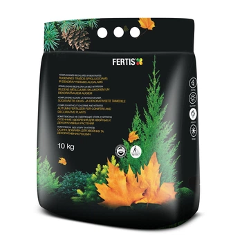 Комплексное минеральное удобрение для хвойных и вечнозеленых растений Fertis (Фертис), 10кг, NPK 5.15.25, Осень