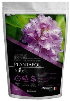 Комплексне мінеральне добриво для рододендронів і азалій, Plantafol Elite (Плантафол Еліт), 100г, NPK 10.54.10, Valagro