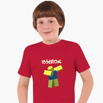 Детская футболка Роблокс (Roblox) (25186-1707) 146-152 см Хлопок Красный