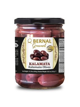 Оливки преміальної категорії Bernal Gourmet Kalamata с/б 436г