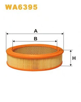 Фильтр воздушный Fiat, FSD Nysa, FSO Fiat 125P, Polonez, Lada 2101, 2102, 2103, 2104, Wix Filters (WA6395) WIX Filters (WA6395)