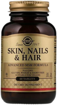 Комплекс для волосся, шкіри, нігтів Solgar Skin, Nails & Hair 60 таблеток (SOL735)